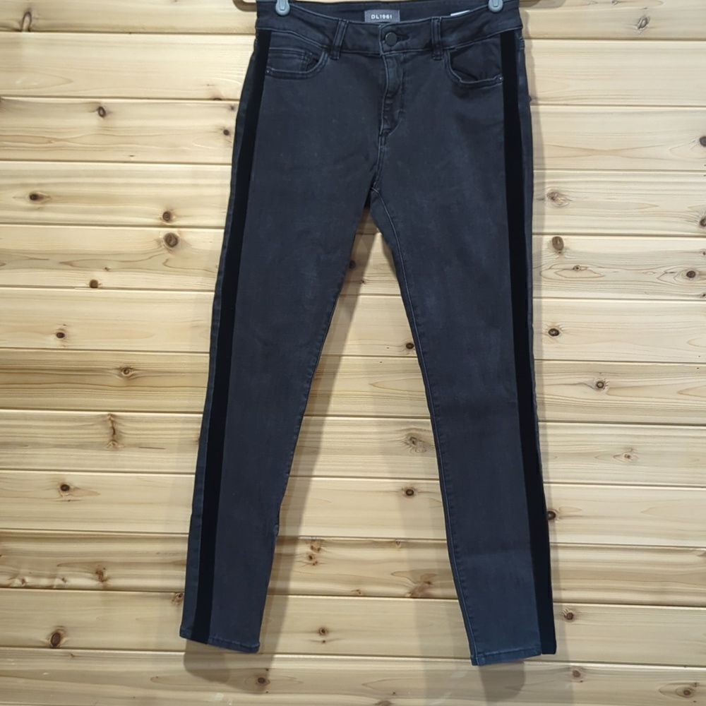 DL1961‎ Margaux Midrise Instasculpt Ankle Skinny Jeans Morrison Black Wash 27